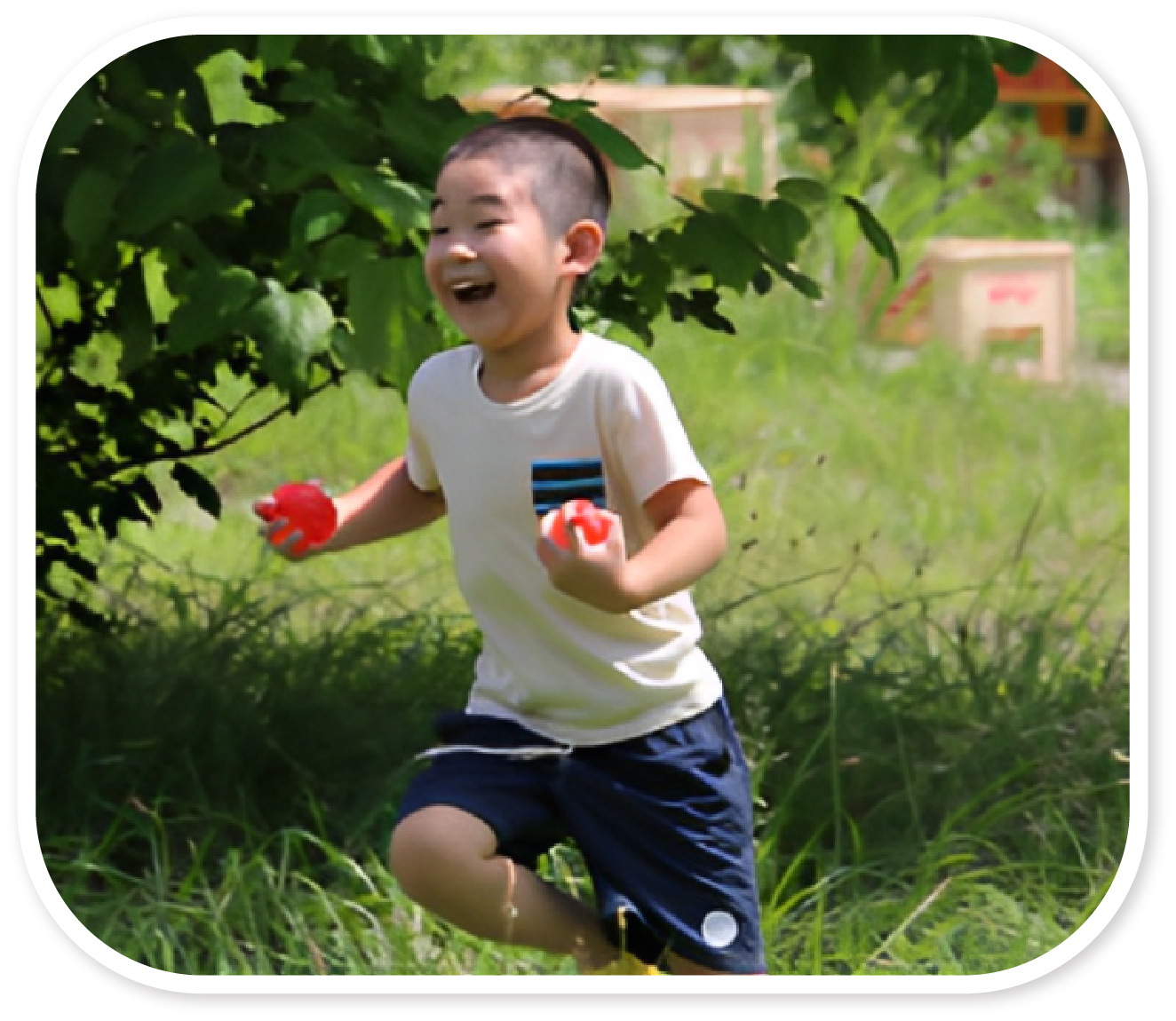 子供が遊ぶ写真